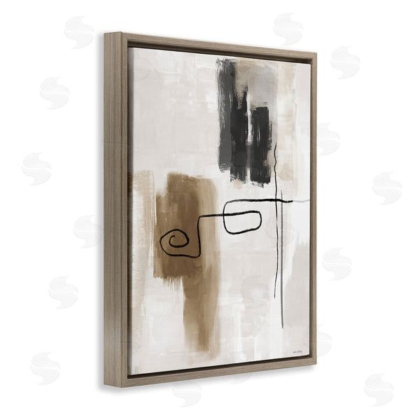 Stupell Industries Amber Sterling | Flowing Contrast Grey & Tan