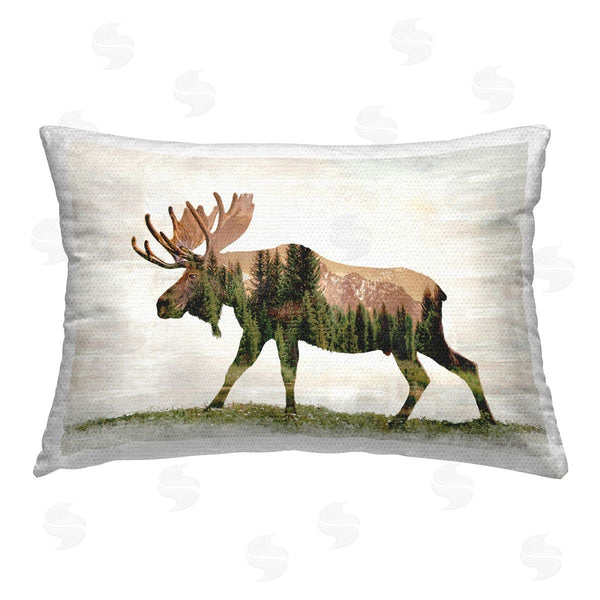 Stupell Industries Amber Sterling | Forest Pattern Moose