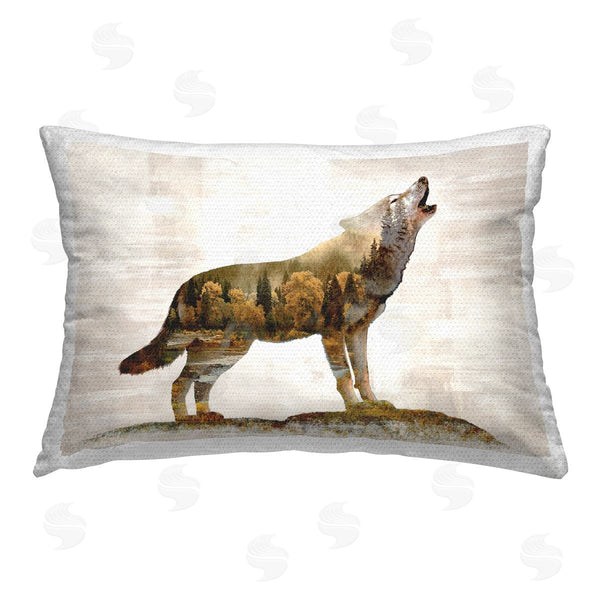 Stupell Industries Amber Sterling | Forest Pattern Wolf