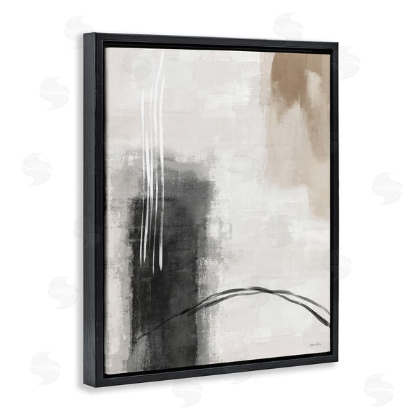 Stupell Industries Amber Sterling | Grey And Tan Simple Abstract