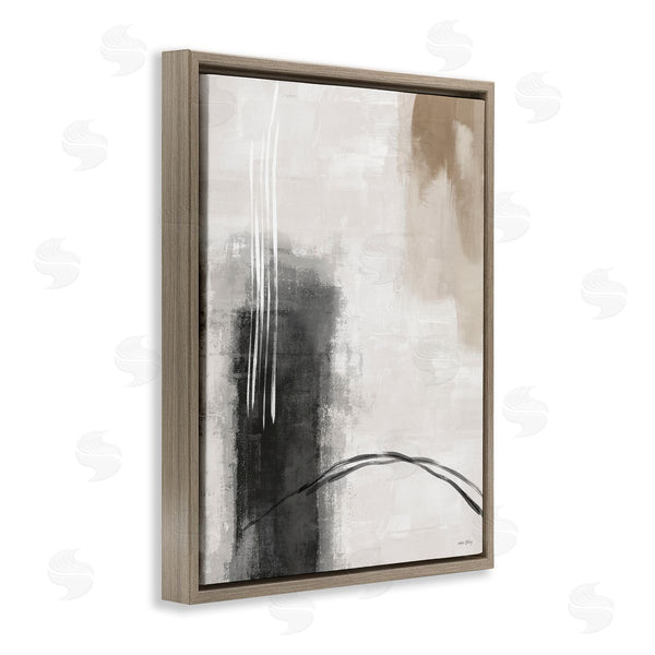 Stupell Industries Amber Sterling | Grey And Tan Simple Abstract