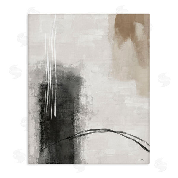 stupell industries Amber Sterling | Grey and Tan Simple Abstract