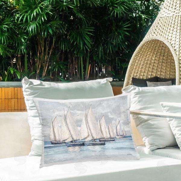 Stupell Industries Amber Sterling | Nautical Sailboat Fleet