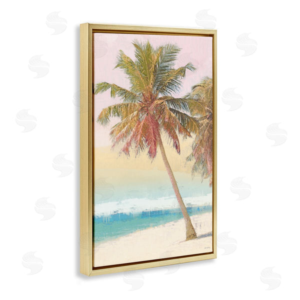 Stupell Industries Amber Sterling | Pastel Gradient Beach Scene Wall Art