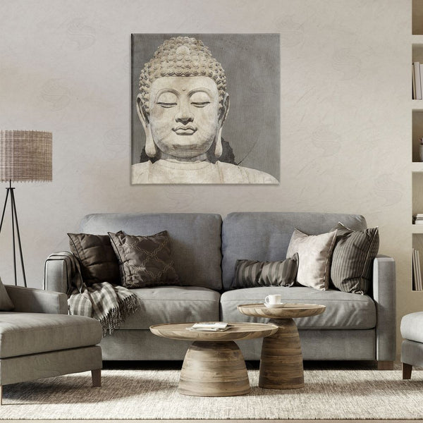 Stupell Industries Amber Sterling | Rustic Buddha Portrait Wall Art