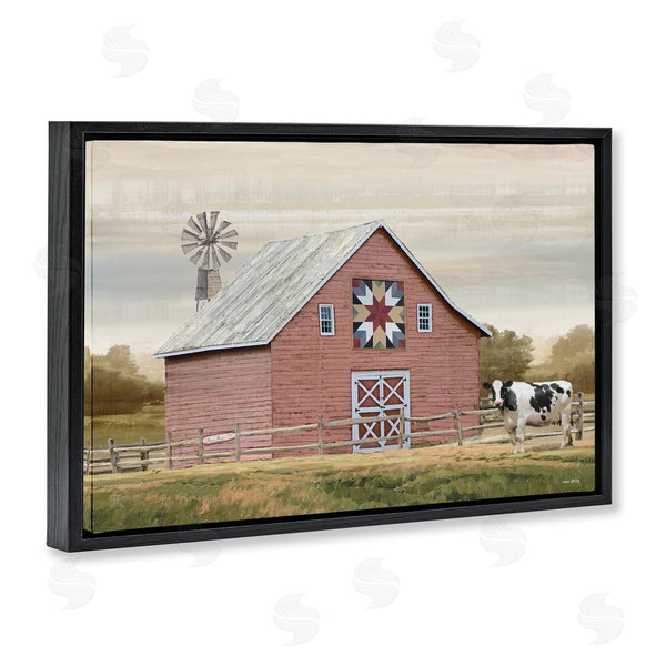 Stupell Industries Amber Sterling | Traditional Barn & Windmill