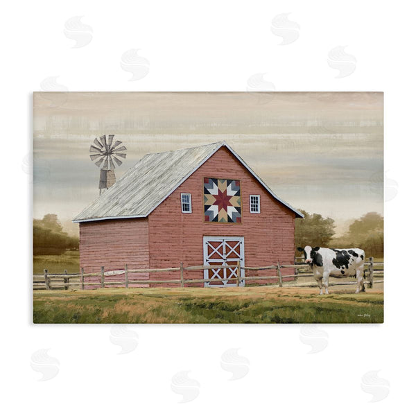 stupell industries Amber Sterling | Traditional Barn & Windmill