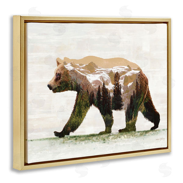 Stupell Industries Amber Sterling | Woodland Pattern Bear Wall Art