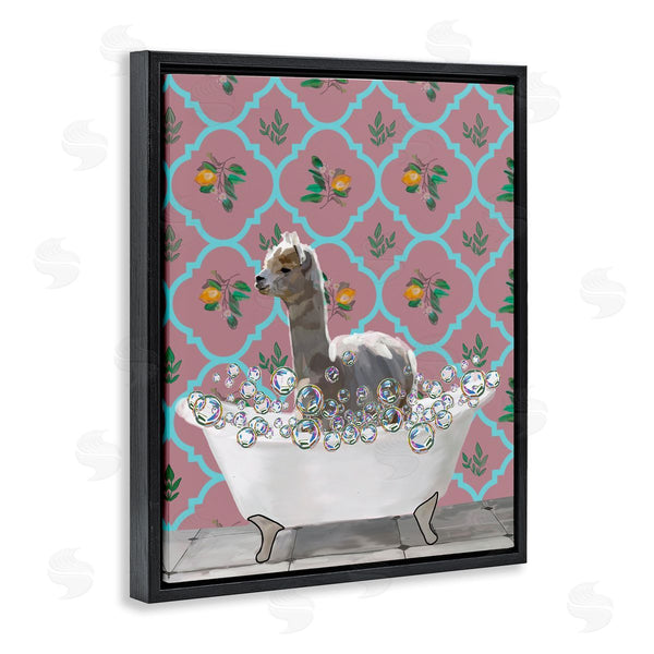 Stupell Industries Amelia Noyes | Bathing Llama In Bathroom Wall Art