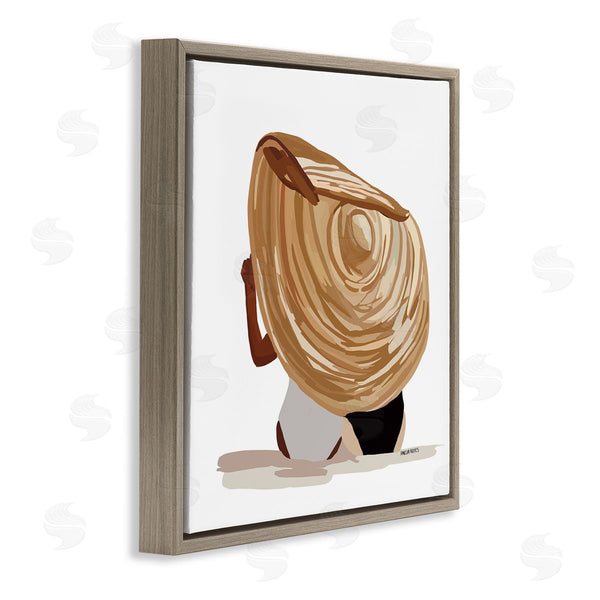 Stupell Industries Amelia Noyes | Beach Babe Friends Tropical Summer Sun Hat Wall Art