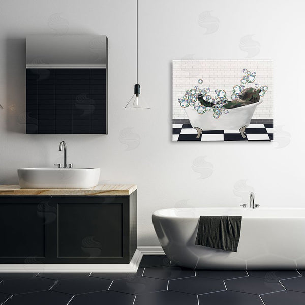 Stupell Industries Amelia Noyes | Bear In Bubble Bath Wall Art