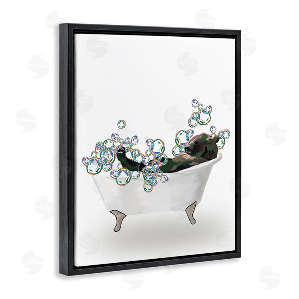 Stupell Industries Amelia Noyes | Bear Relaxing In Tub Wall Art