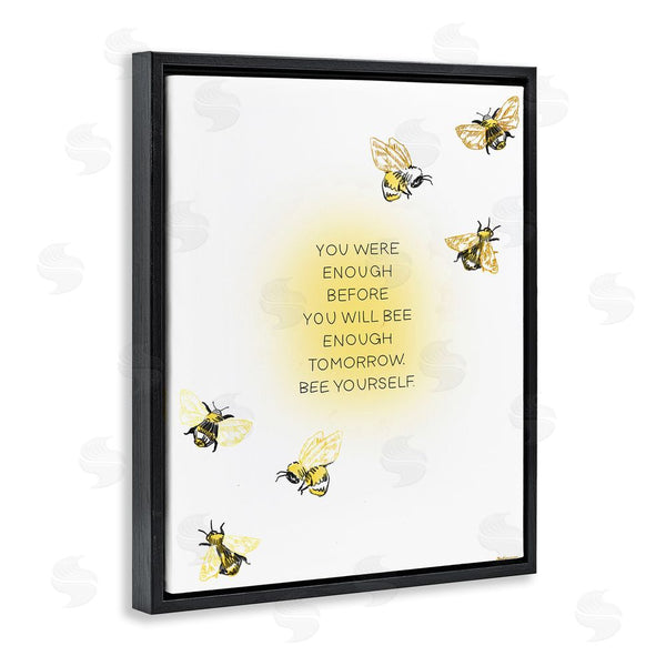 Stupell Industries Amelia Noyes | Bee Yourself Phrase Wall Art