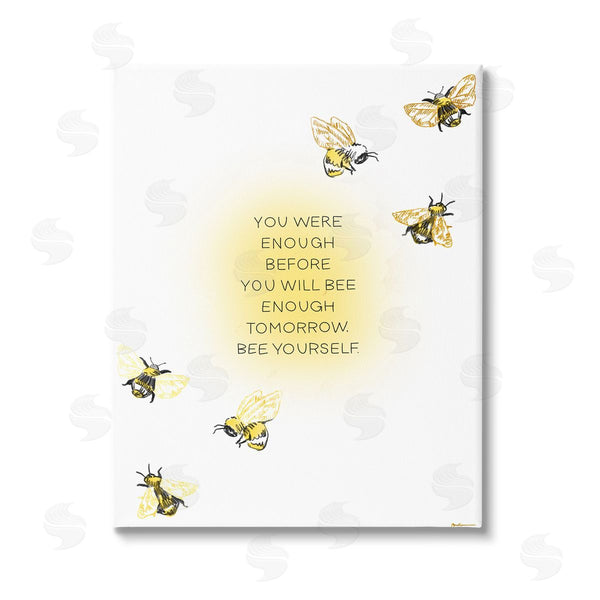 stupell industries Amelia Noyes | Bee Yourself Phrase Wall Art