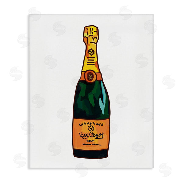 stupell industries Amelia Noyes | Classy Champagne Wine Bottle Kitchen Bar Beverage Wall Art