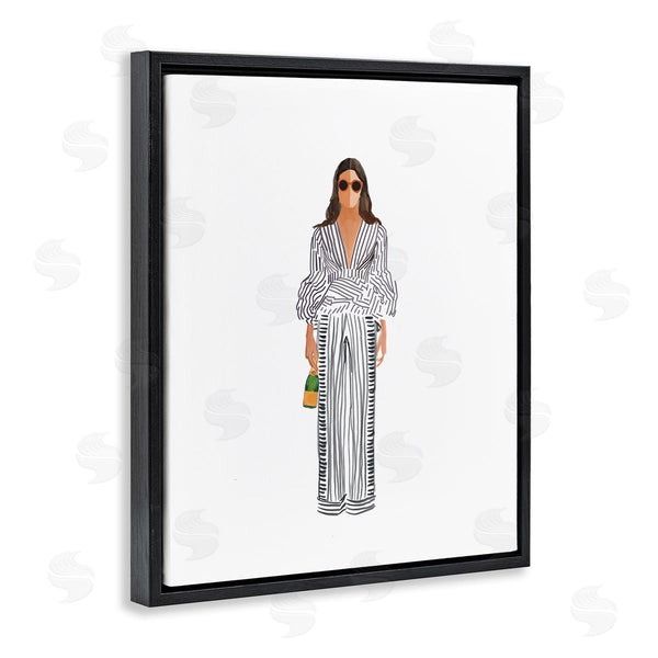 Stupell Industries Amelia Noyes | Fashion Girl With Champagne Wall Art