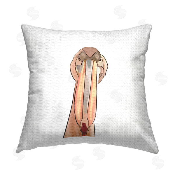 Stupell Industries Amelia Noyes | Fun Pelican Coastal Bird Portrait Printed Throw Pillow