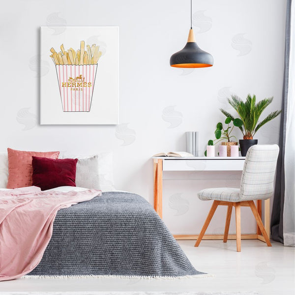 Stupell Industries Amelia Noyes | Glam Pink Fashion Fries Wall Art