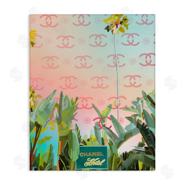 stupell industries Amelia Noyes | Glam Tropical Hotel Wall Art