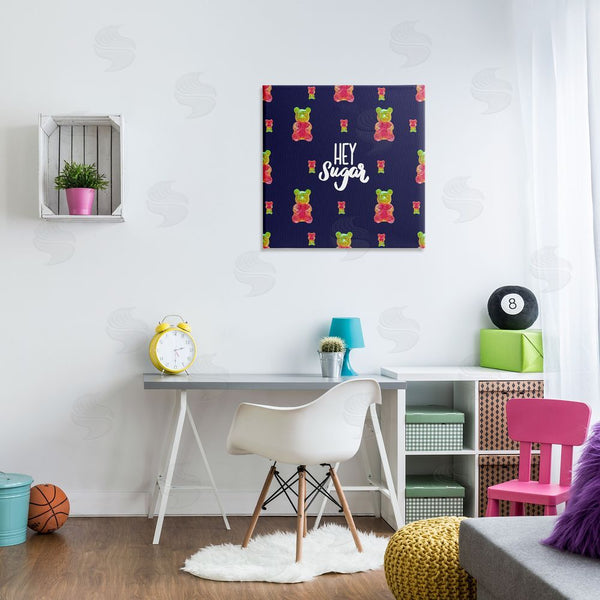 Stupell Industries Amelia Noyes | Hey Sugar Candy Bear Wall Art