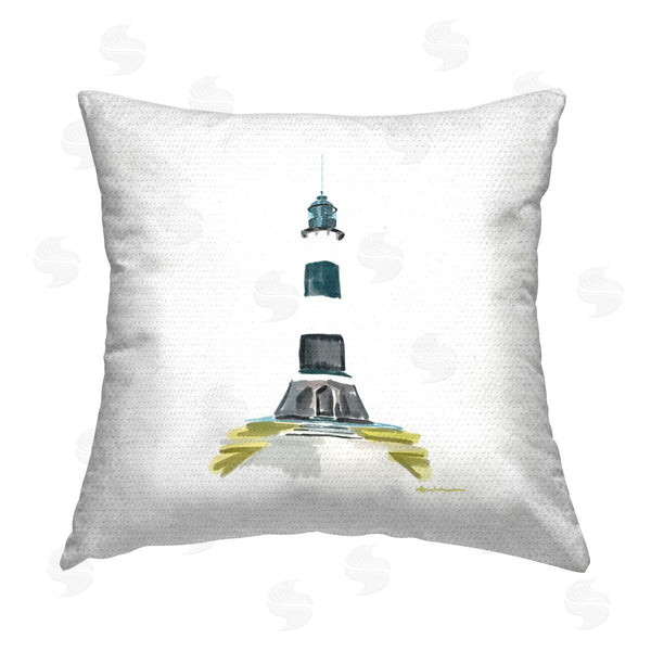 Stupell Industries Amelia Noyes | Minimal Lighthouse Beacon Printed Throw Pillow