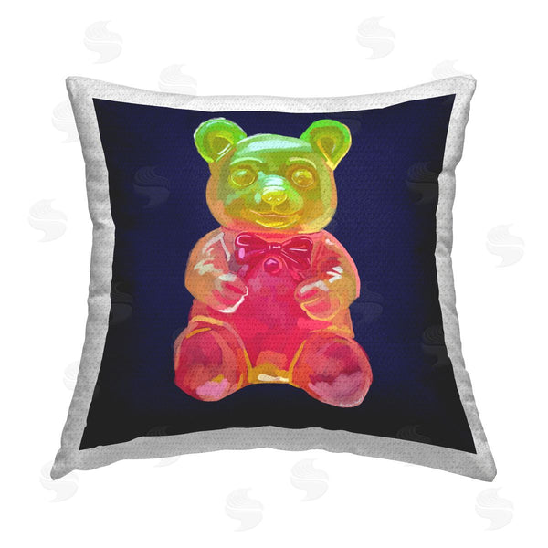 Stupell Industries Amelia Noyes | Modern Candy Bear Printed Throw Pillow