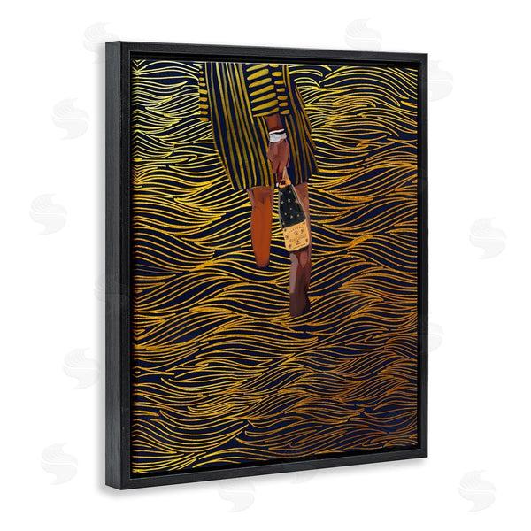 Stupell Industries Amelia Noyes | Patterned Girl With Champagne Wall Art