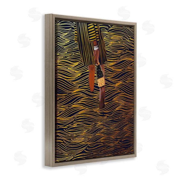 Stupell Industries Amelia Noyes | Patterned Girl With Champagne Wall Art