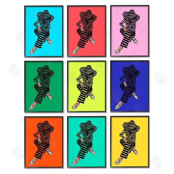 Stupell Industries Amelia Noyes | Pop Style Fashion Woman Design Wall Art