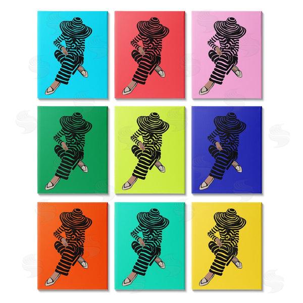 stupell industries Amelia Noyes | Pop Style Fashion Woman Design Wall Art