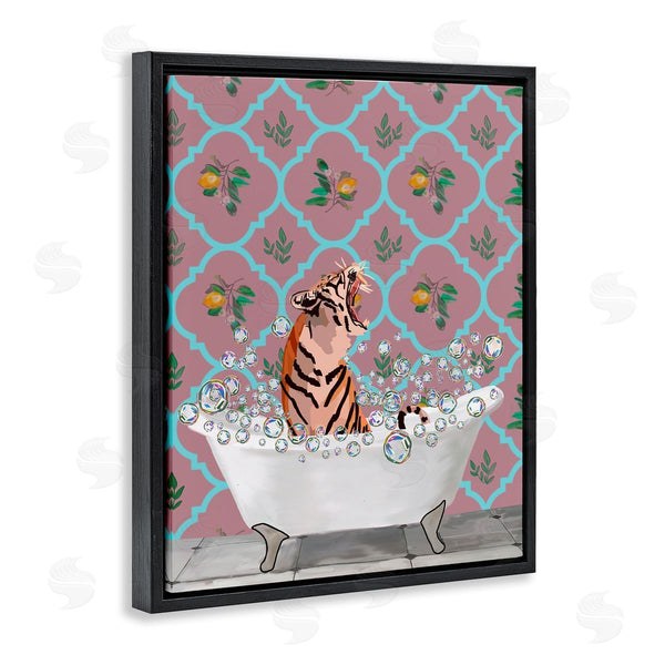 Stupell Industries Amelia Noyes | Roaring Tiger In Tub Wall Art