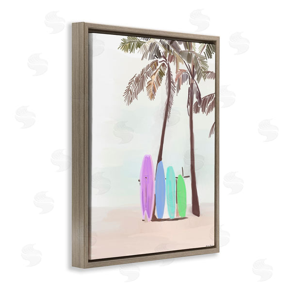Stupell Industries Amelia Noyes | Surfboards On Palm Trees Wall Art