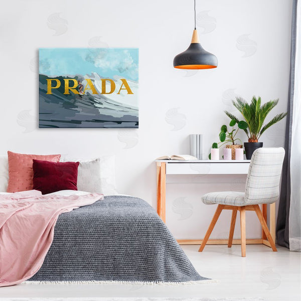 Stupell Industries Amelia Noyes | Surfing With Glam Detail Wall Art