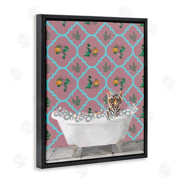 Stupell Industries Amelia Noyes | Tiger Cub In Bath Wall Art