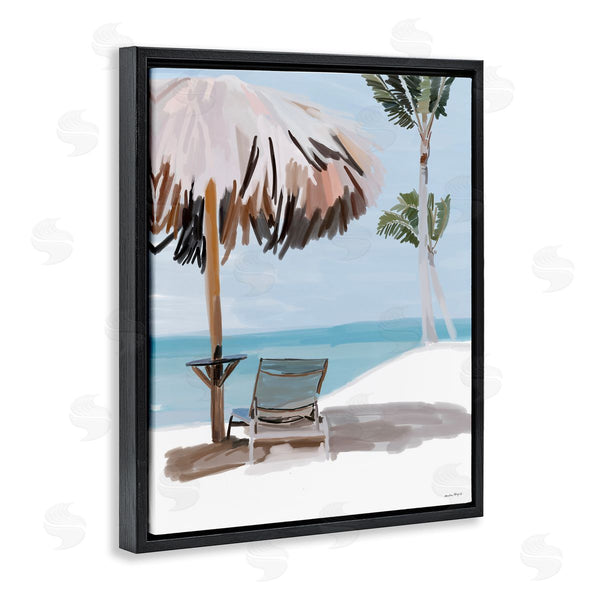 Stupell Industries Amelia Noyes | Tropical Beach Hut Scenery Wall Art