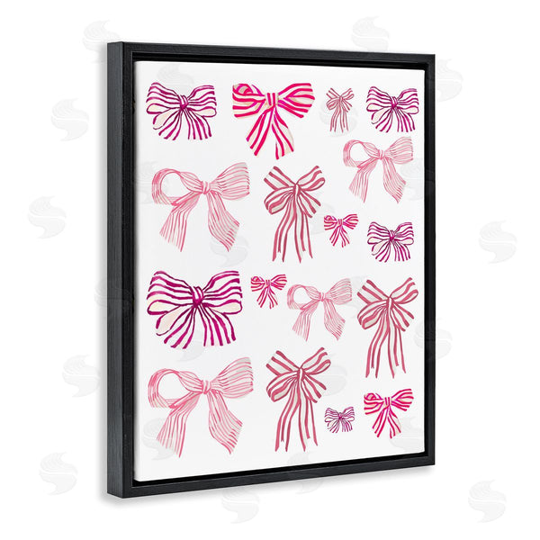 Stupell Industries Amelia Noyes | Varied Pink Bows Wall Art