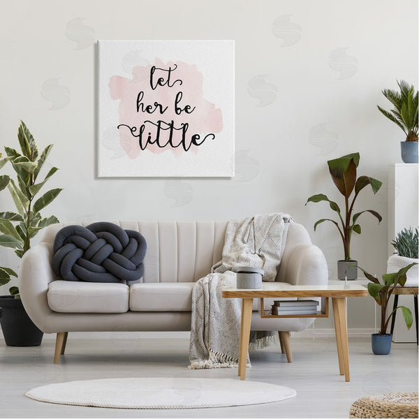 Stupell Industries Amy Brinkman | Let Her Be Little Nursery Baby Calligraphy Wall Art