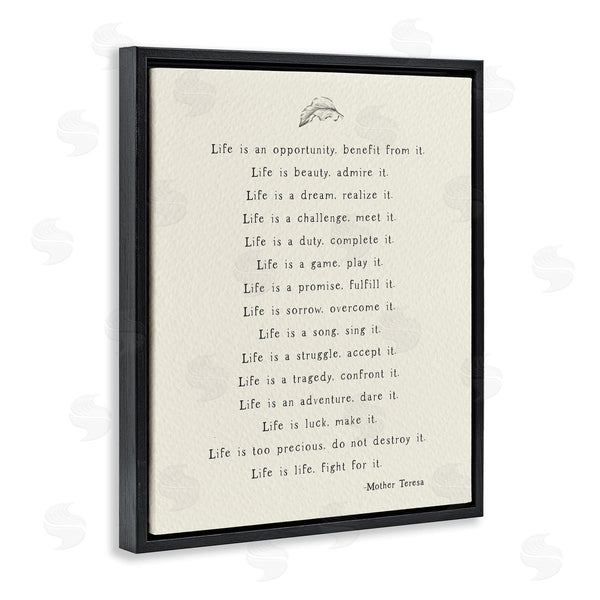 Stupell Industries Amy Brinkman | Uplifting Spiritual Mother Theresa Quote