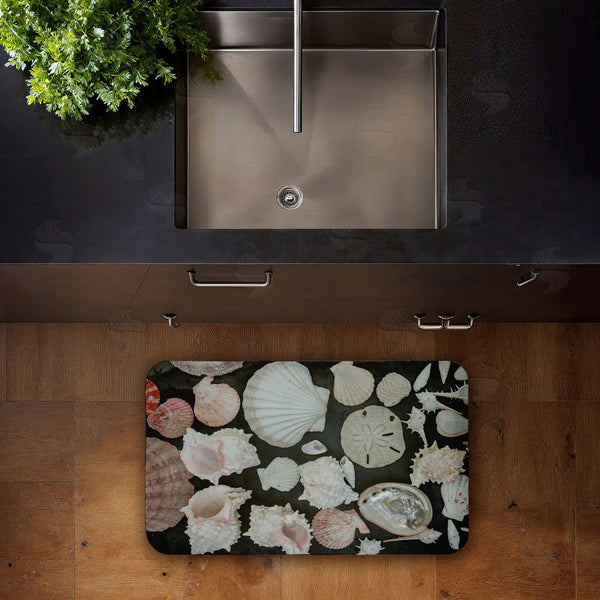 Stupell Industries Amy Carroll | Summer Shells Display Anti-Fatigue Mat