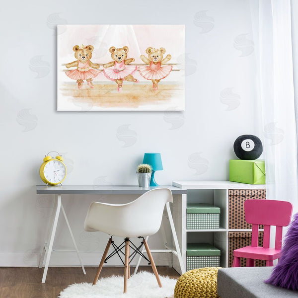 Stupell Industries Amy Hall | Ballet Teddies Triplet Wall Art