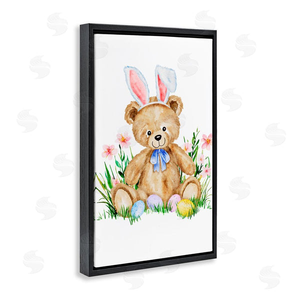 Stupell Industries Amy Hall | Springy Easter Teddy Bear Wall Art