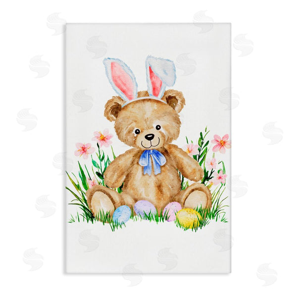 stupell industries Amy Hall | Springy Easter Teddy Bear Wall Art