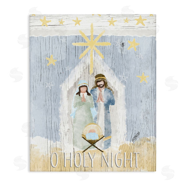 stupell industries Andi Metz | Holy Night Holiday Nativity Stable Yellow Stars Wall Art