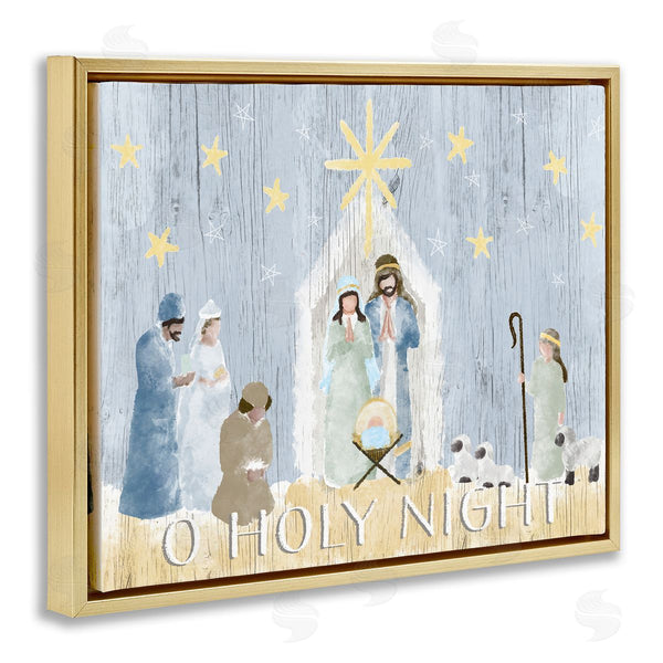 Stupell Industries Andi Metz | Nativity Barn Stable Scene