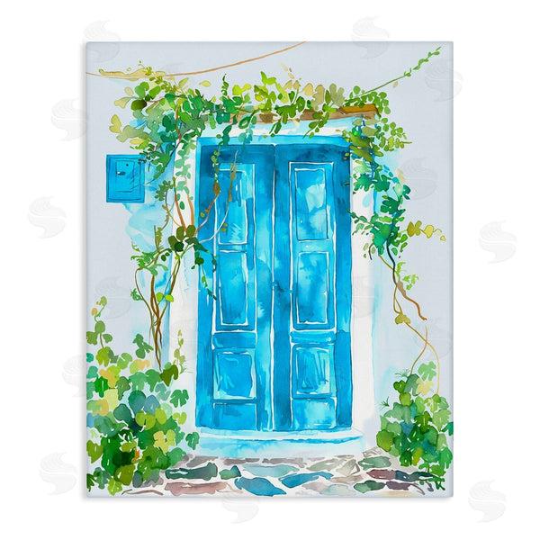 stupell industries Andrea Haase | Blue Vine Covered Door