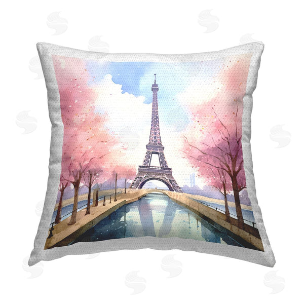 Stupell Industries Andrea Haase | Paris Rendezvous Scene Printed Throw Pillow