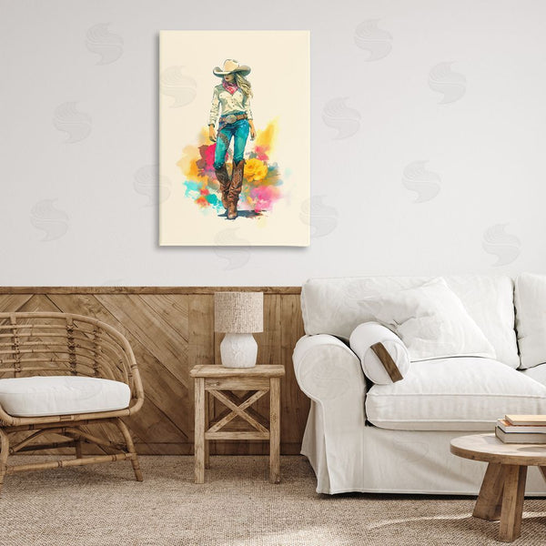 Stupell Industries Andrea Haase | Prairie Princess Cowgirl Wall Art