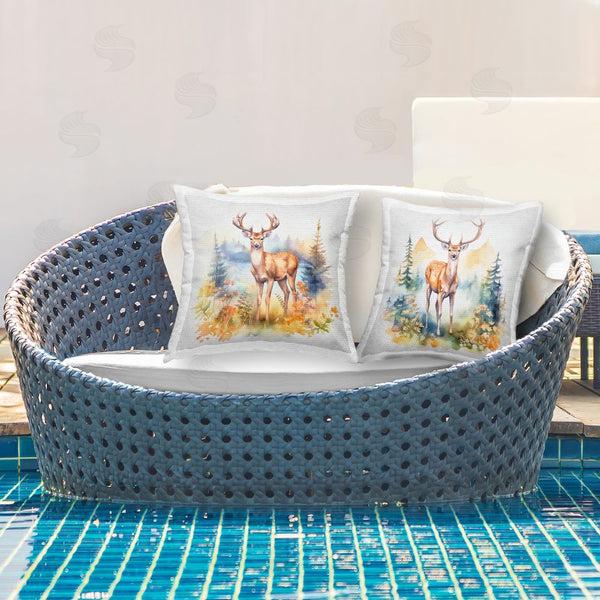 Stupell Industries Andrea Haase | Wild Deer Overlook Printed Throw Pillow Set