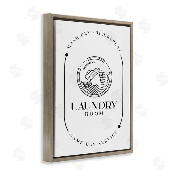 Stupell Industries Andrea Jasid Grassi | Laundry Room Washing Machine Same Day Service Script Wall Art