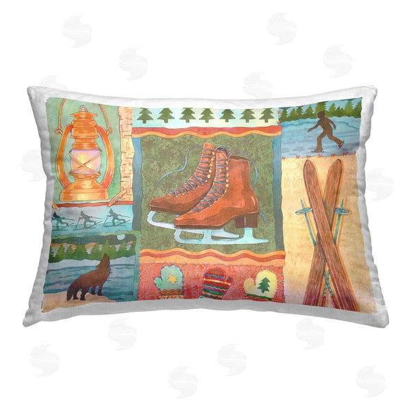 stupell industries Andrea Tachiera | Ski Lodge Patchwork